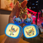 Stitch Mini TV Keychain with LED Light