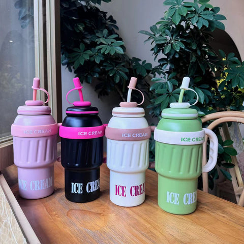 Ice Cream Stainless Steel Insulated Sipper