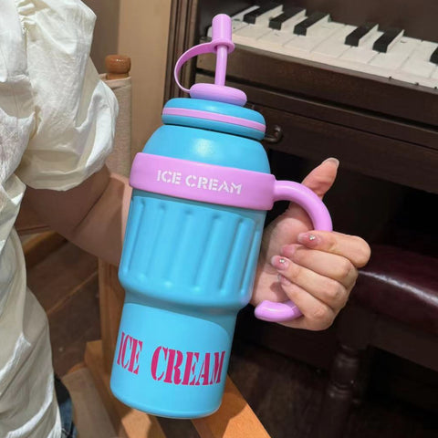 Ice Cream Stainless Steel Insulated Sipper