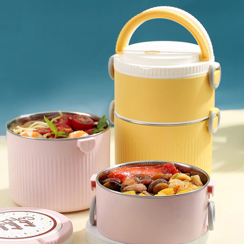 TWO LAYERS STAINLESS STEEL LUNCH BOX - 1500ml