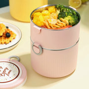 TWO LAYERS STAINLESS STEEL LUNCH BOX - 1500ml