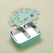 Lunch Time Stainless steel 2 Compartment Lunch Box