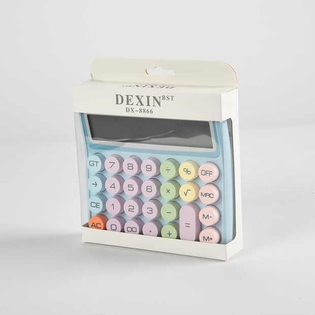 Pastel Candy Colour Mechanical Calculator Big