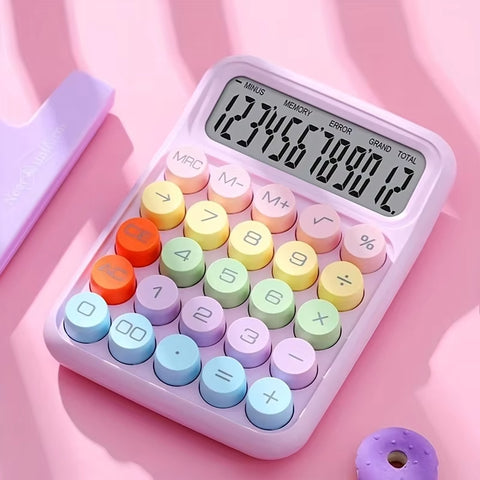 Colorful Calculator - 12 Digit Display