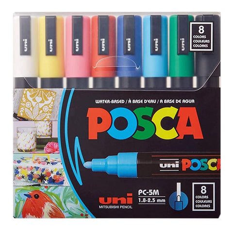 Uni Posca Marker Pen Set of 8