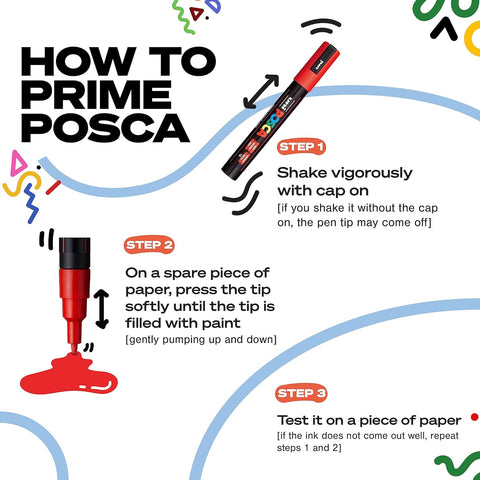 Uni Posca Marker Pen Set of 8