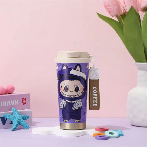 Labubu Stainless Steel Sipper With Strap  | 400ml - The Write Stuff