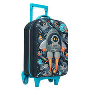 Smiggle Kids Trolley Suitcase – Space Rocket Hardtop Travel Luggage with Wheels & Handle