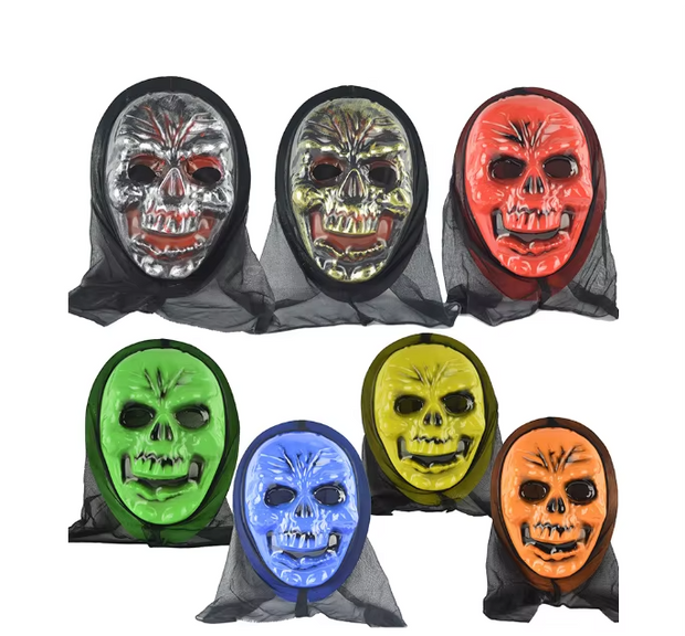 Halloween Scary Mask – Assorted Colours & Designs | Creepy Horror Masks for Party, Cosplay & Haunted Houses