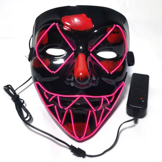 Halloween LED Purge Mask – Glowing Halloween Costume & Party Prop