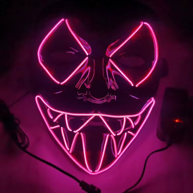 Halloween LED Purge Mask – Glowing Halloween Costume & Party Prop