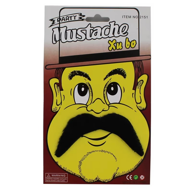 Halloween Fake Party Moustache Black
