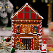 Christmas House shaped Tin Box