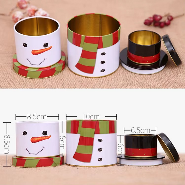 Christmas 3 Layer Tin Box - Small