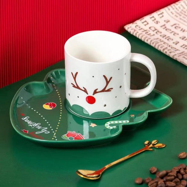 Merry Christmas Cup and Saucer set