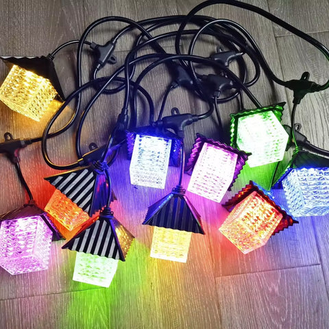 Outdoor LED String Lights - House Shape