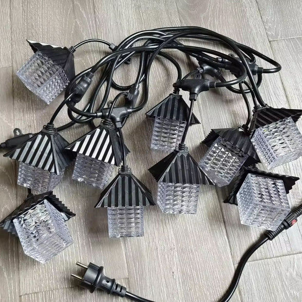 Outdoor LED String Lights - House Shape