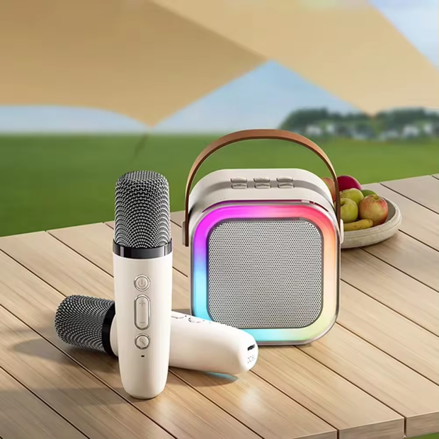 Wireless Karaoke Speaker with 2 Mike