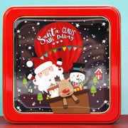 Xmas Transparent Square Large  Tin Box