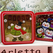 Xmas Transparent Square Large  Tin Box