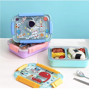 2 Grid Stainless Steel Lunch Box-750ml No:2585