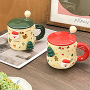 Magnetic Santa & Xmas Tree Ceramic Mug