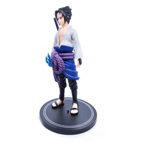 Naruto Anime Sasuke Uchiha Action Figure with Stand