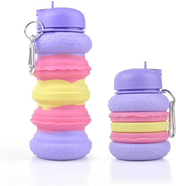 Burger Expandable 600ml Silicone Bottle for Kids - The Write Stuff