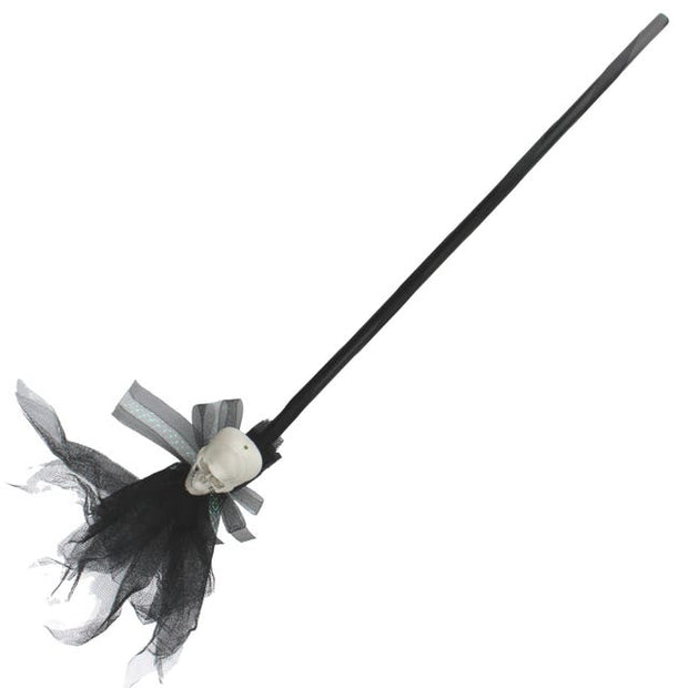 Halloween Skull Broom Stick - The Write Stuff