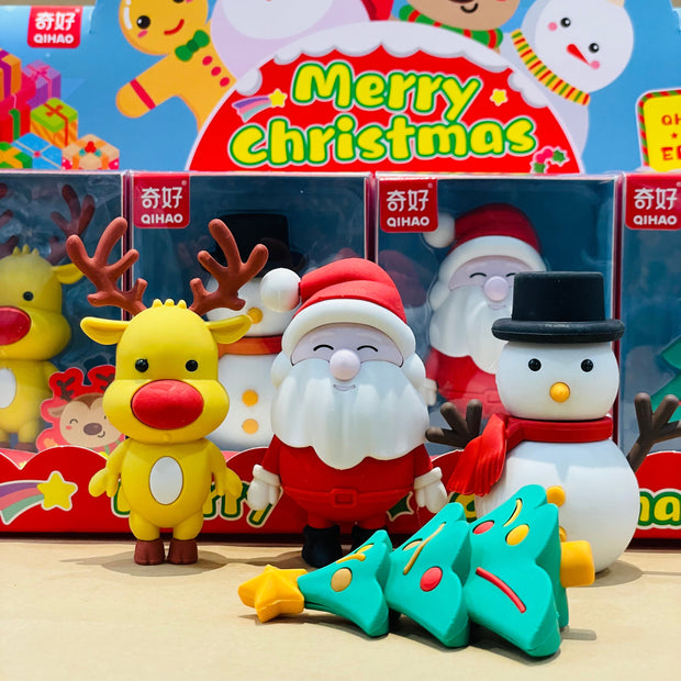 Christmas Theme 3D Erasers for Kids – Jumbo Cute Space Eraser - The Write Stuff