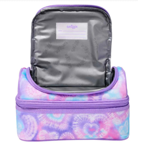 Heart Smiggle Double Decker Lunchbag Lilac