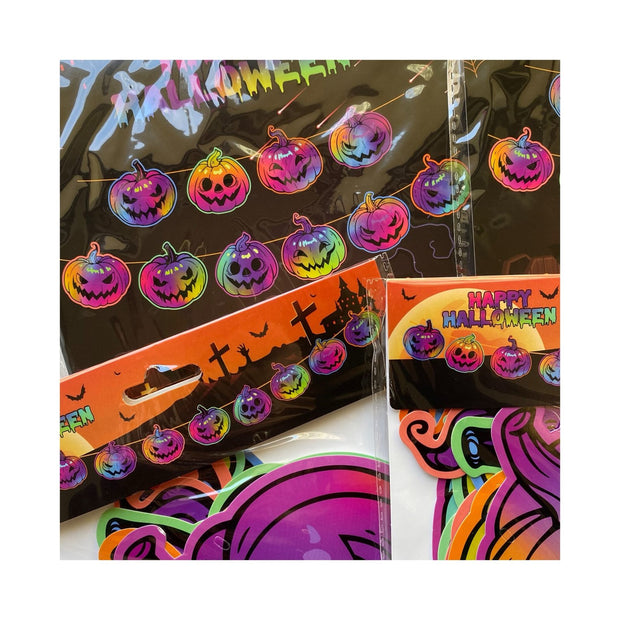 Pumpkin Hanging Banner Decoration | Happy Halloween Party Banner