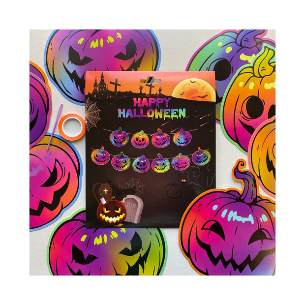 Pumpkin Hanging Banner Decoration | Happy Halloween Party Banner