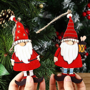 Wooden Hanging Decoration Santa Claus Gnome Ornament - The Write Stuff