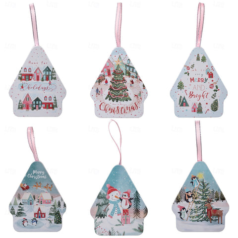 Christmas cookie tin Box with lids