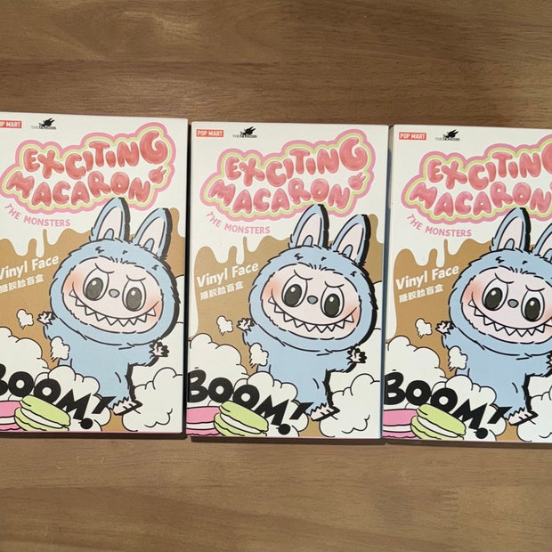 Pop Mart Labubu The Monsters Tasty Macarons Vinyl Face Sealed Case