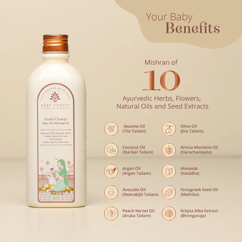 baby forest nanhi champi  baby hair massage oil