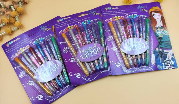 Mermaid Tattoo Gel Pens - The Write Stuff
