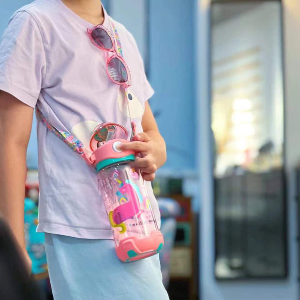 Holographic Sipper water Bottle - Girls Print - The Write Stuff