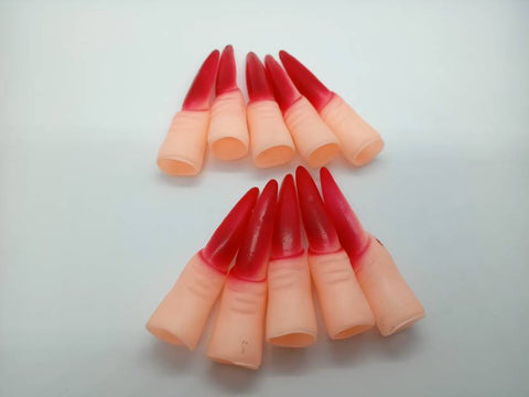 Halloween Thimble Fingers Long Nails  - 10Pc