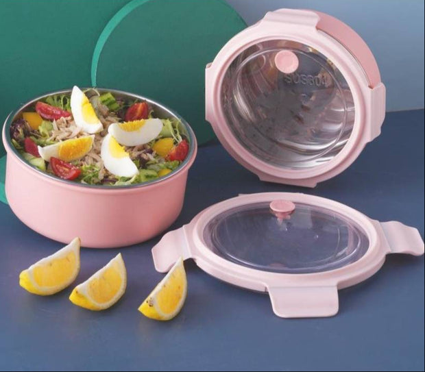 Round Fruit Lunch Box Stainless Steel