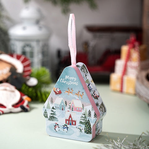 Christmas cookie tin Box with lids