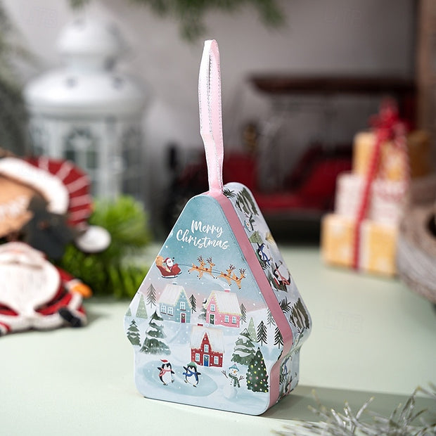 Christmas cookie tin Box with lids
