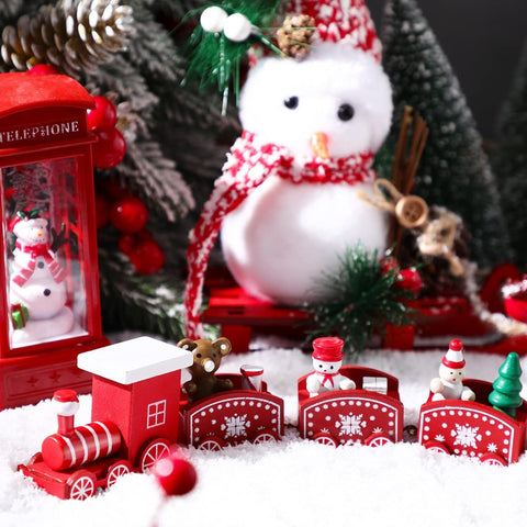 Xmas Wooden Mini Train - The Write Stuff