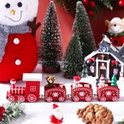 Xmas Wooden Mini Train - The Write Stuff