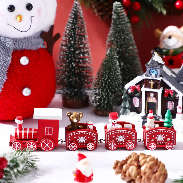 Xmas Wooden Mini Train - The Write Stuff