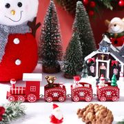 Xmas Wooden Mini Train - The Write Stuff
