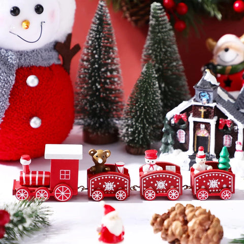Xmas Wooden Mini Train - The Write Stuff