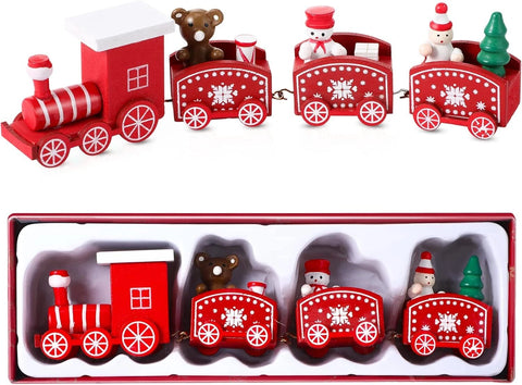 Xmas Wooden Mini Train - The Write Stuff