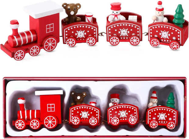 Xmas Wooden Mini Train - The Write Stuff